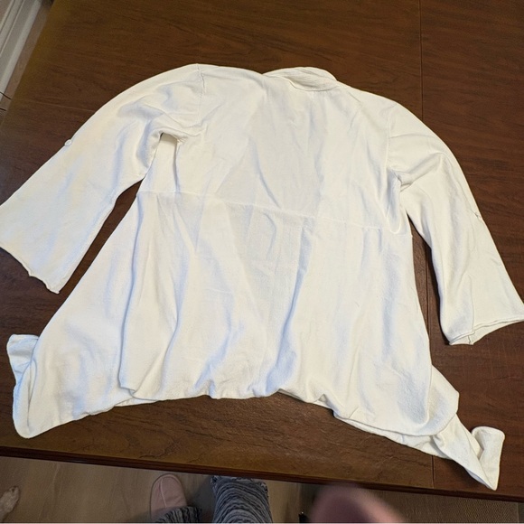 Kenar Ivory Knit Cardigan - Picture 2 of 5